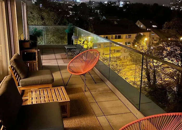 Penthouse 360 View 2br, Large Terrace Apartment Lausanne