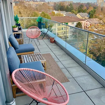 公寓 Penthouse 360 View 2br, Large Terrace