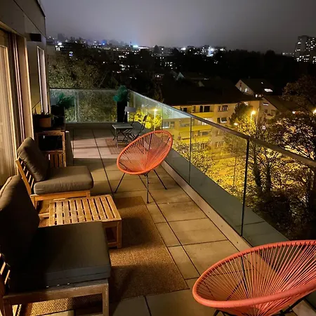 Penthouse 360 View 2br, Large Terrace 公寓 洛桑